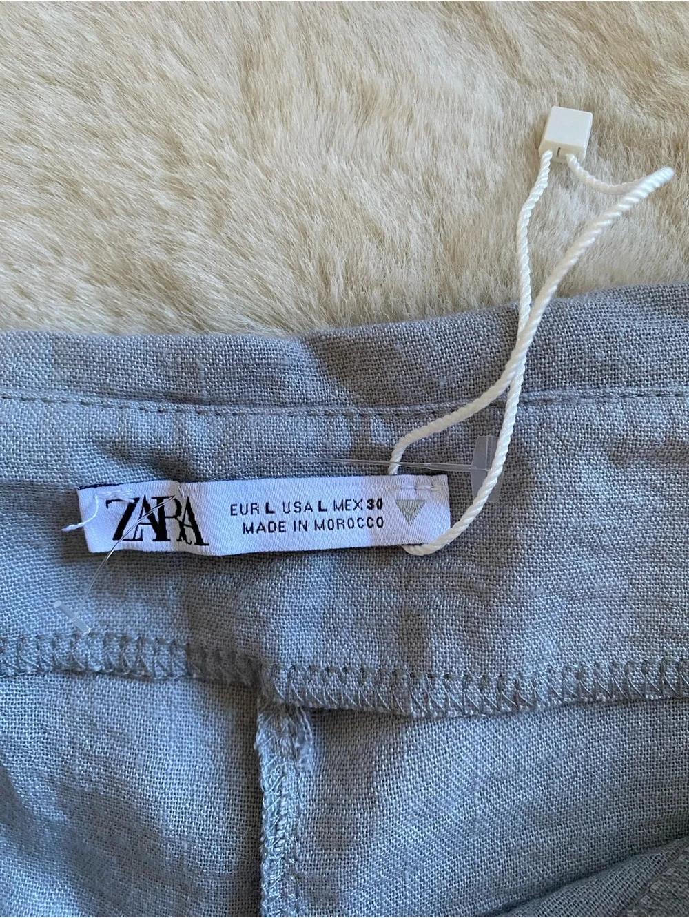 ZARA Gray Wrap Midi Skirt Overlay Pants! 🐦